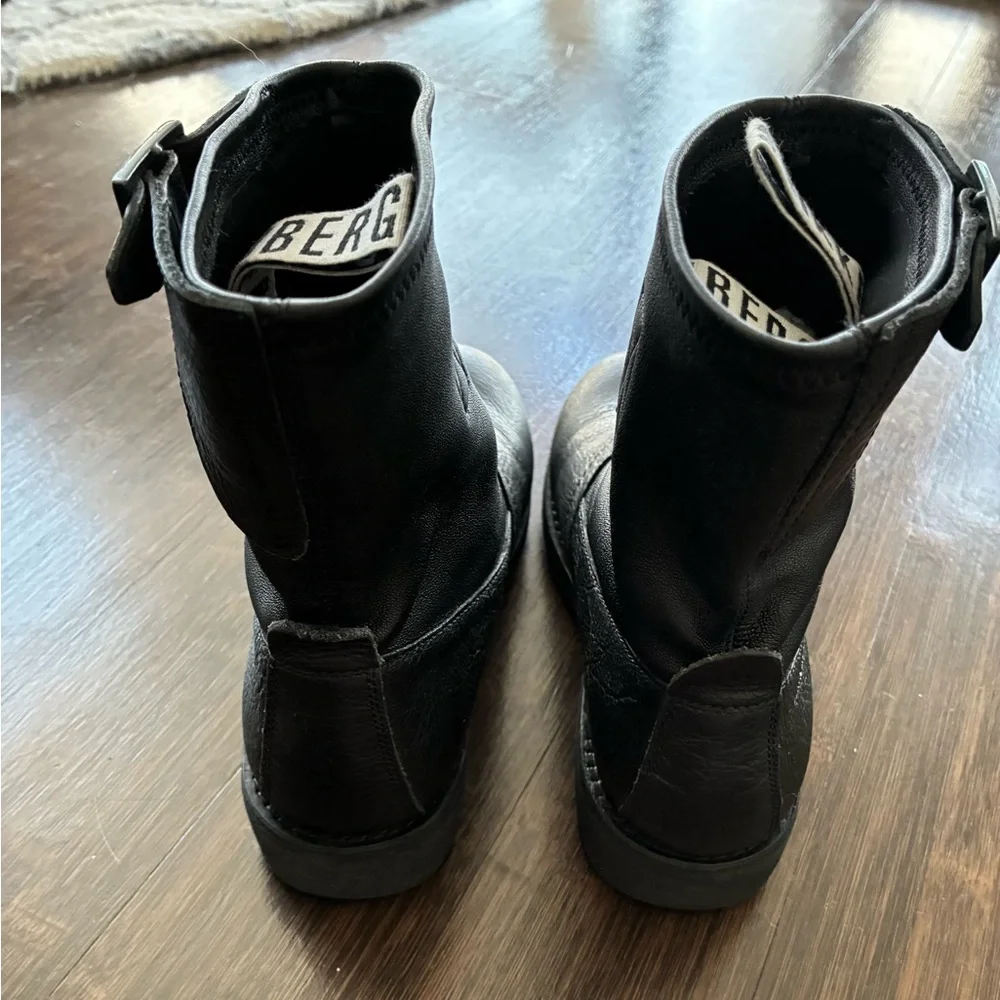 Bikkembergs Women’s Black Leather Combat Moto Boots, Sz EU 37; US 6.5 - Picture 9 of 11